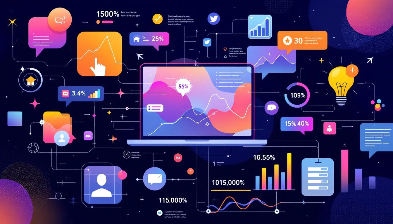 An engaging digital marketing strategy visual that highlights building a strong online presence.