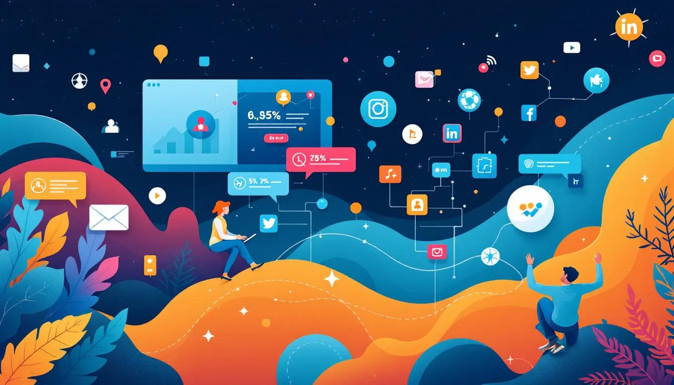 An engaging visual representation of interactive social media campaigns showcasing user participation.